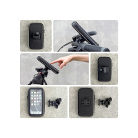 Produktbild för Wozinsky telefonhållare för cykel, motorcykel och elscooter...