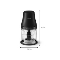 Produktbild för Philips Hackare HR1501/00 3000 Series, 1 l, 25000 RPM, Plast...