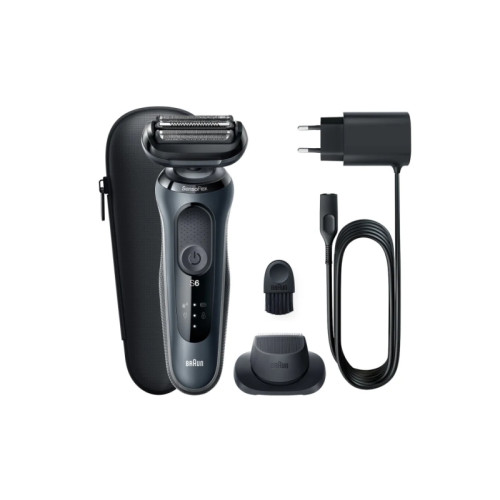 Braun Braun Series 6 61-N1200s, Folierakapparat, Svart, Rostfritt...