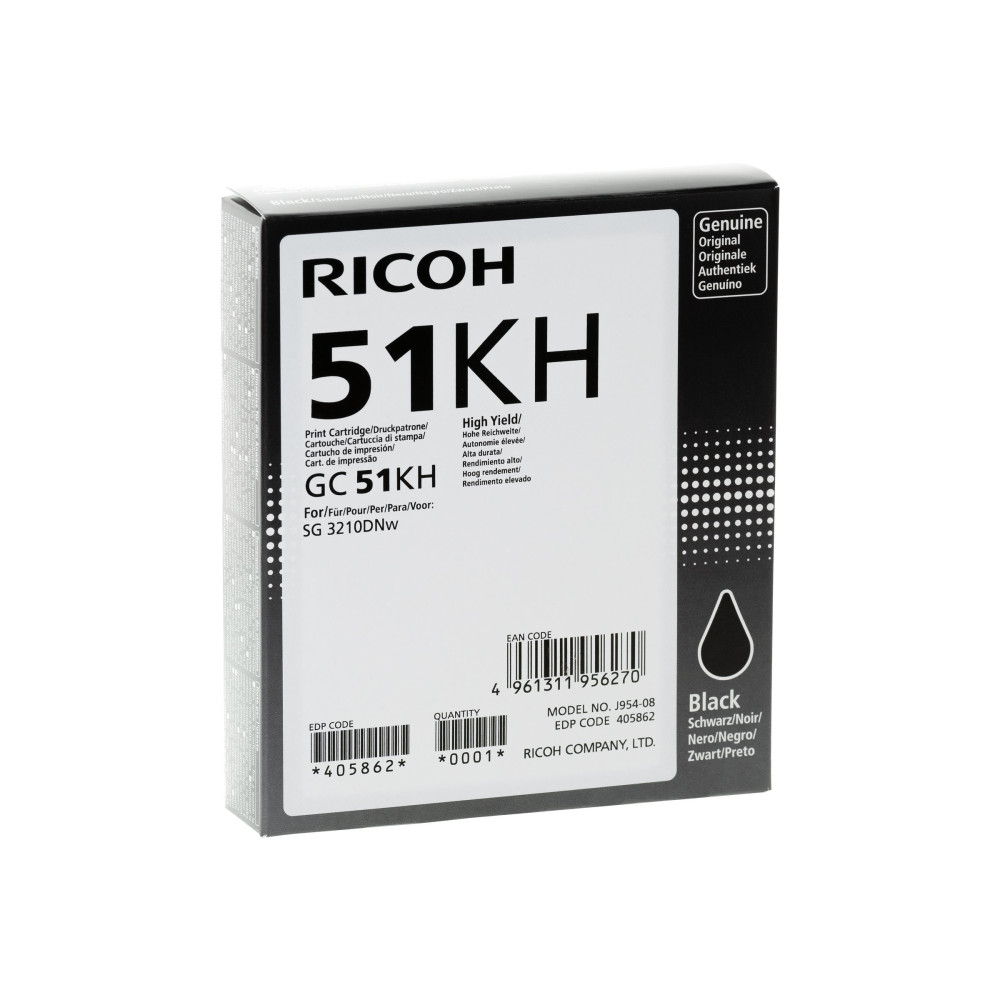 Produktbild för Ricoh GC 51KH - Lång livslängd - svart - original - bläckpatron