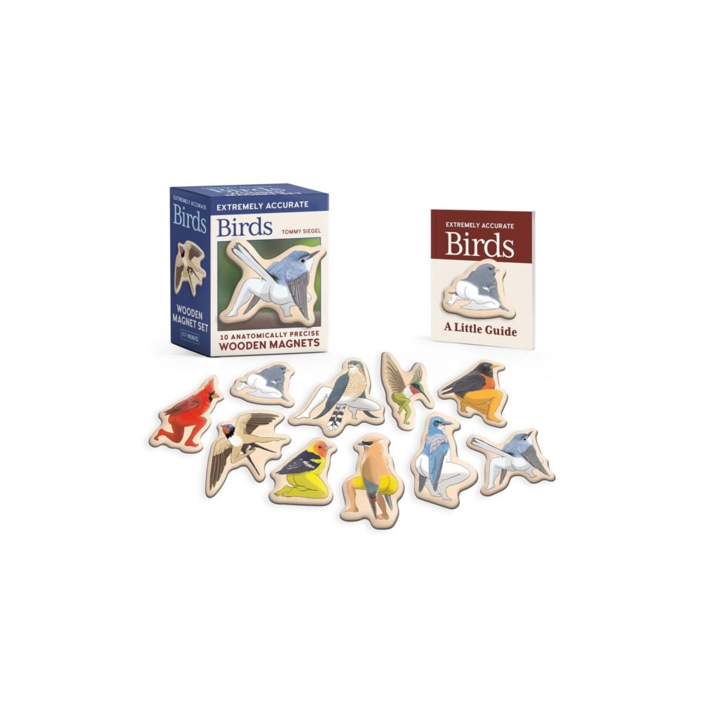 Produktbild för Extremely Accurate Birds Wooden Magnet Set