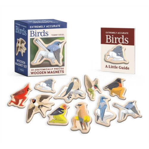 Running Press Extremely Accurate Birds Wooden Magnet Set