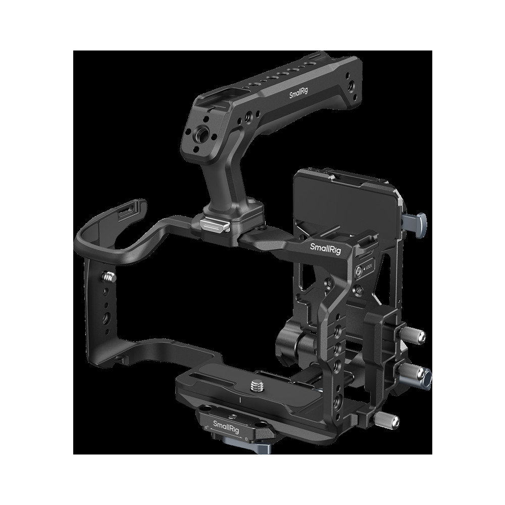 Produktbild för SmallRig 6381 HawkLock Quick Release Cage Kit with V-Mount Battery Plate for Canon EOS R6 V