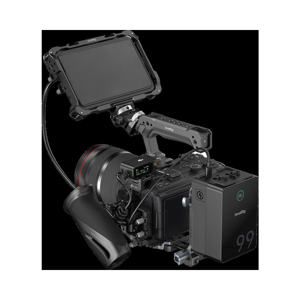 Produktbild för SmallRig 6381 HawkLock Quick Release Cage Kit with V-Mount Battery Plate for Canon EOS R6 V