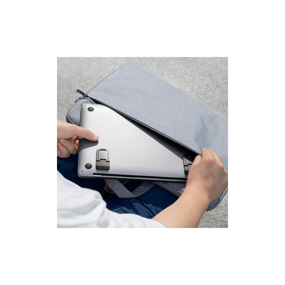 Produktbild för Baseus universella laptopfötter stativ (2 st.) grå (LUZC0000...