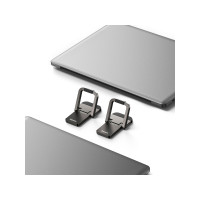 Produktbild för Baseus universella laptopfötter stativ (2 st.) grå (LUZC0000...