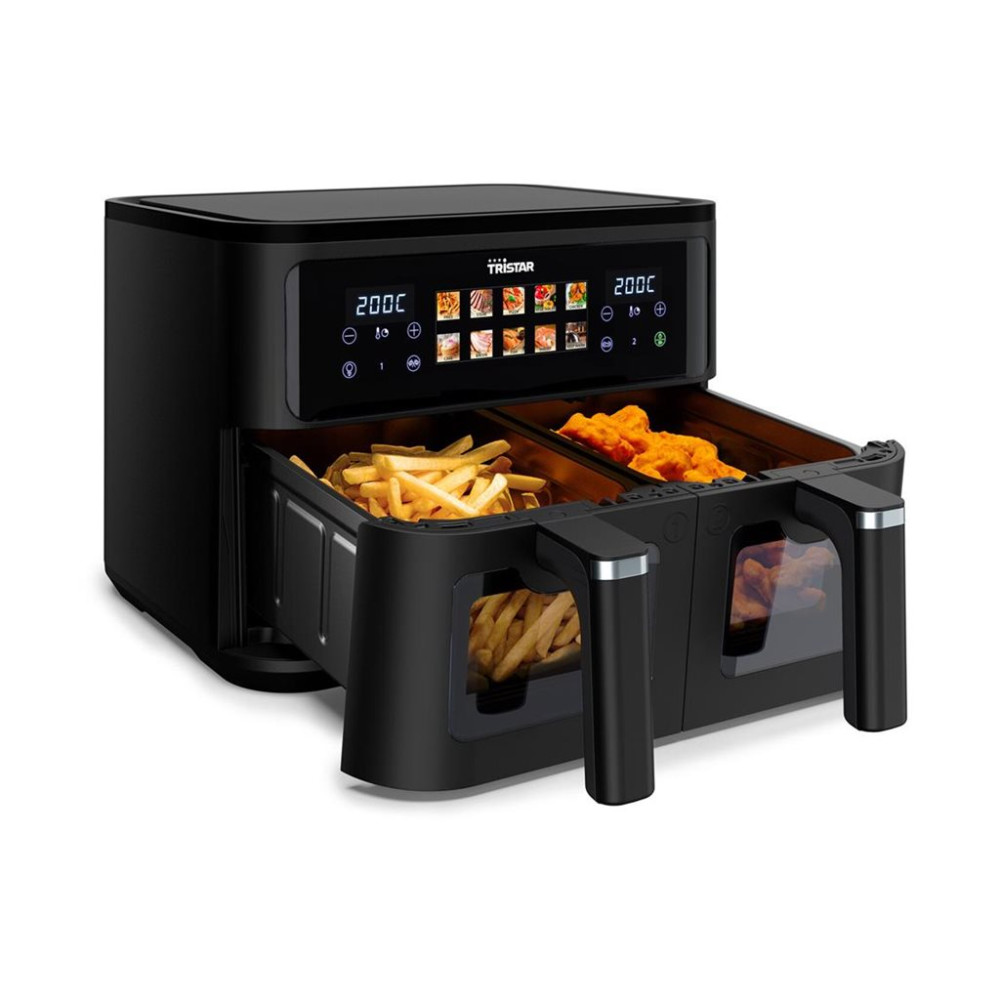 Produktbild för Tristar FR-9075 - dubbel luftfritös - svart