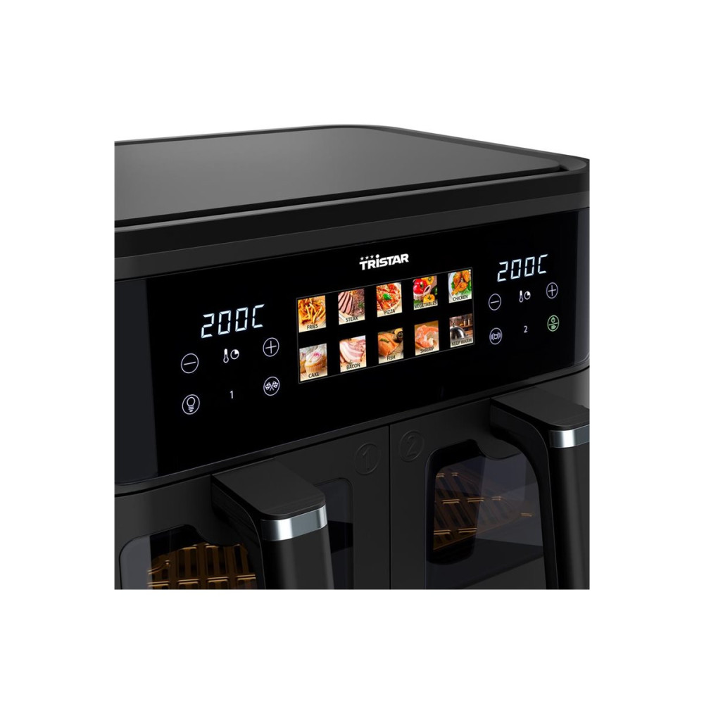 Produktbild för Tristar FR-9075 - dubbel luftfritös - svart