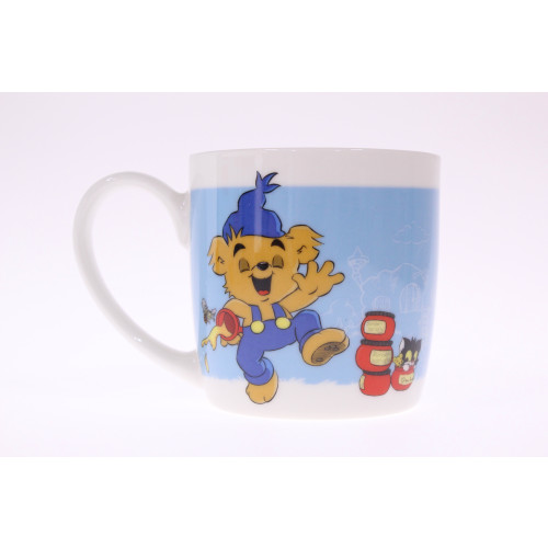 Nordic Souvenir Porslinsmugg,   Bamse med dunderhonung, blå, 26 cl