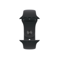 Produktbild för Apple Watch Series 10 (GPS + Cellular) - skiffer titan - smart klocka med sportband - svart - 64 GB