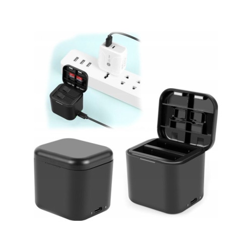 PULUZ PULUZ-laddare för Insta360 Ace Pro / Ace / Pu968b (USB, 2 ba...