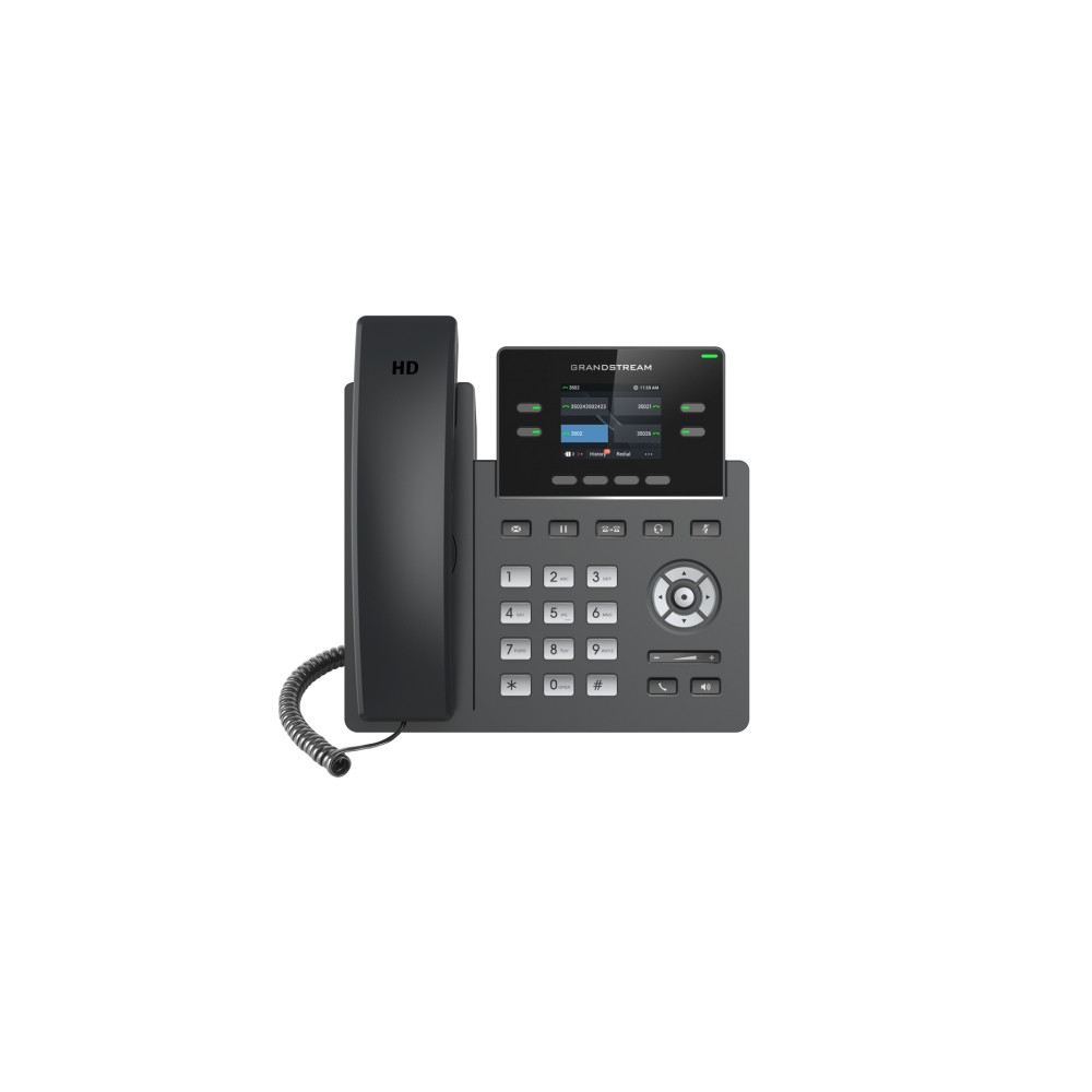 Produktbild för Grandstream GRP2612 - VoIP-telefon med nummerpresentation/samtal väntar - 3-riktad samtalsförmåg