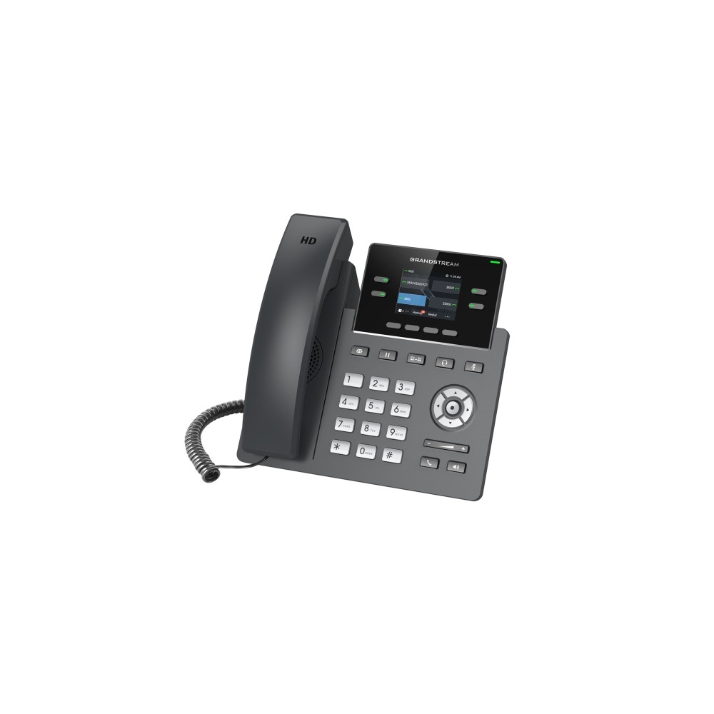 Produktbild för Grandstream GRP2612 - VoIP-telefon med nummerpresentation/samtal väntar - 3-riktad samtalsförmåg