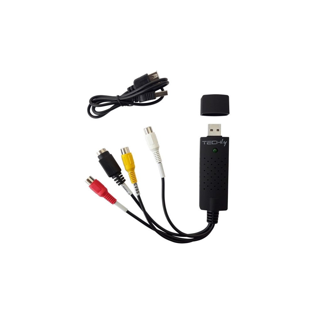 Produktbild för Techly I-USB-VIDEO-700TY, Svart, Windows 10, Windows 2000, W...