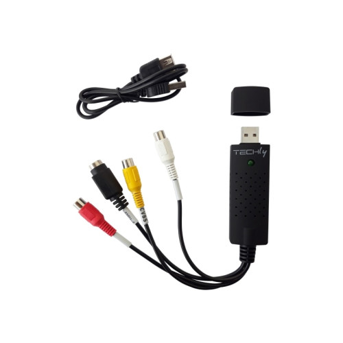 TECHLY Techly I-USB-VIDEO-700TY, Svart, Windows 10, Windows 2000, W...