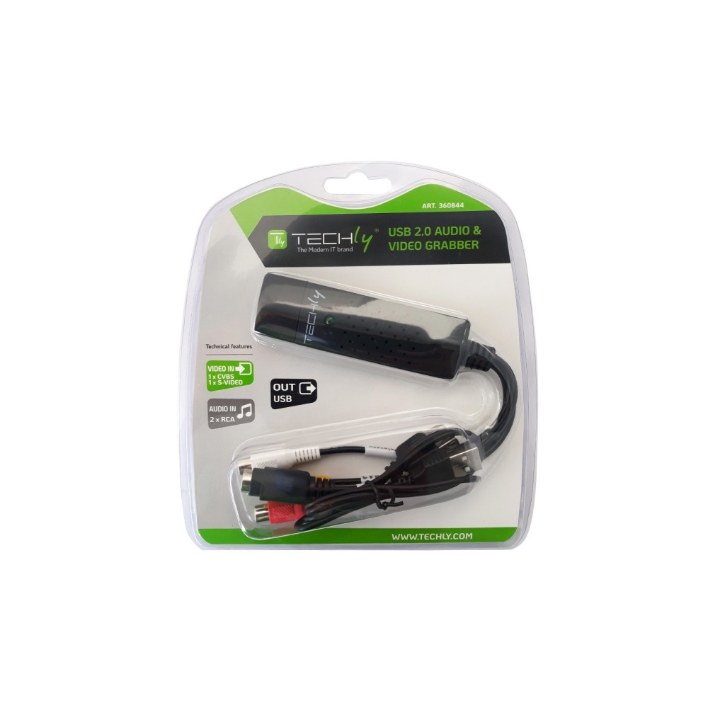 Produktbild för Techly I-USB-VIDEO-700TY, Svart, Windows 10, Windows 2000, W...