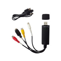 Produktbild för Techly I-USB-VIDEO-700TY, Svart, Windows 10, Windows 2000, W...