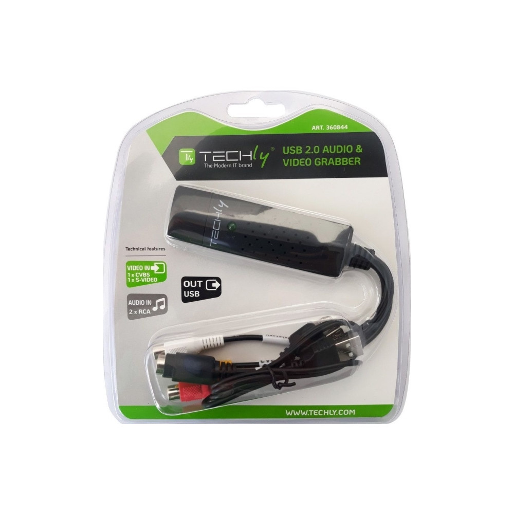 Produktbild för Techly I-USB-VIDEO-700TY, Svart, Windows 10, Windows 2000, W...