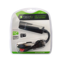 Produktbild för Techly I-USB-VIDEO-700TY, Svart, Windows 10, Windows 2000, W...