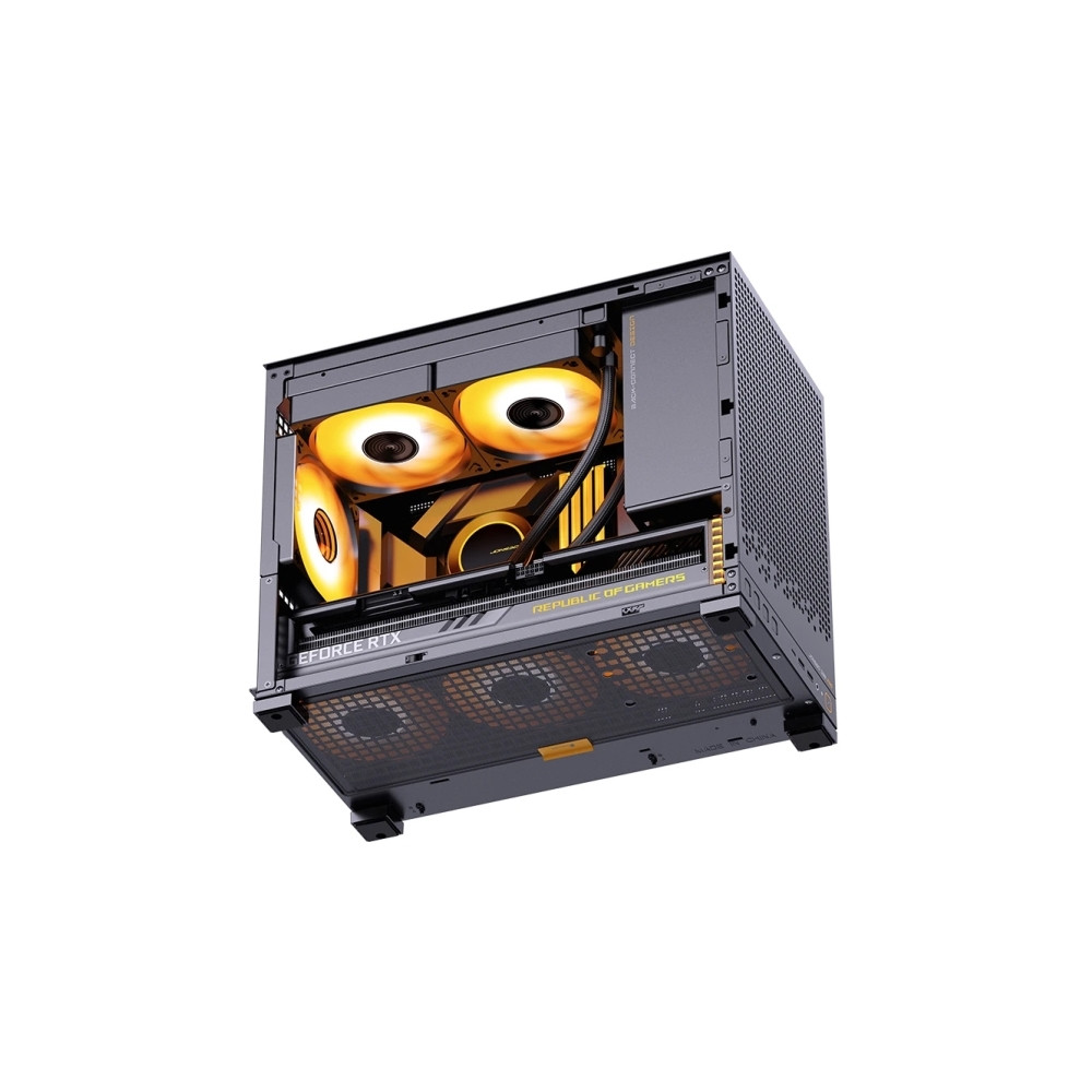 Produktbild för Jonsbo D32 PRO, Midi Tower, PC, Svart, Mini-ITX, micro ATX,...