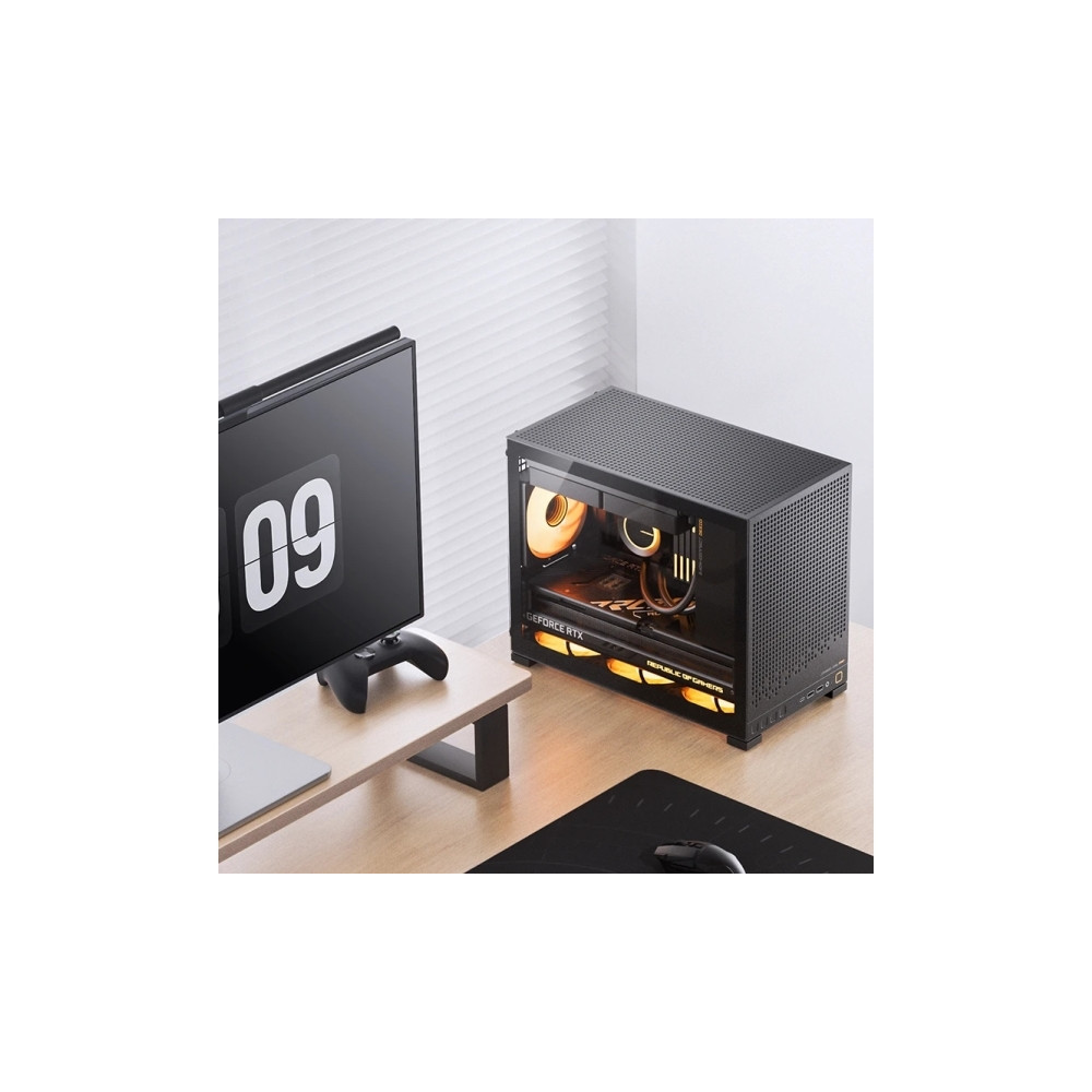 Produktbild för Jonsbo D32 PRO, Midi Tower, PC, Svart, Mini-ITX, micro ATX,...