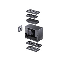Produktbild för Jonsbo D32 PRO, Midi Tower, PC, Svart, Mini-ITX, micro ATX,...