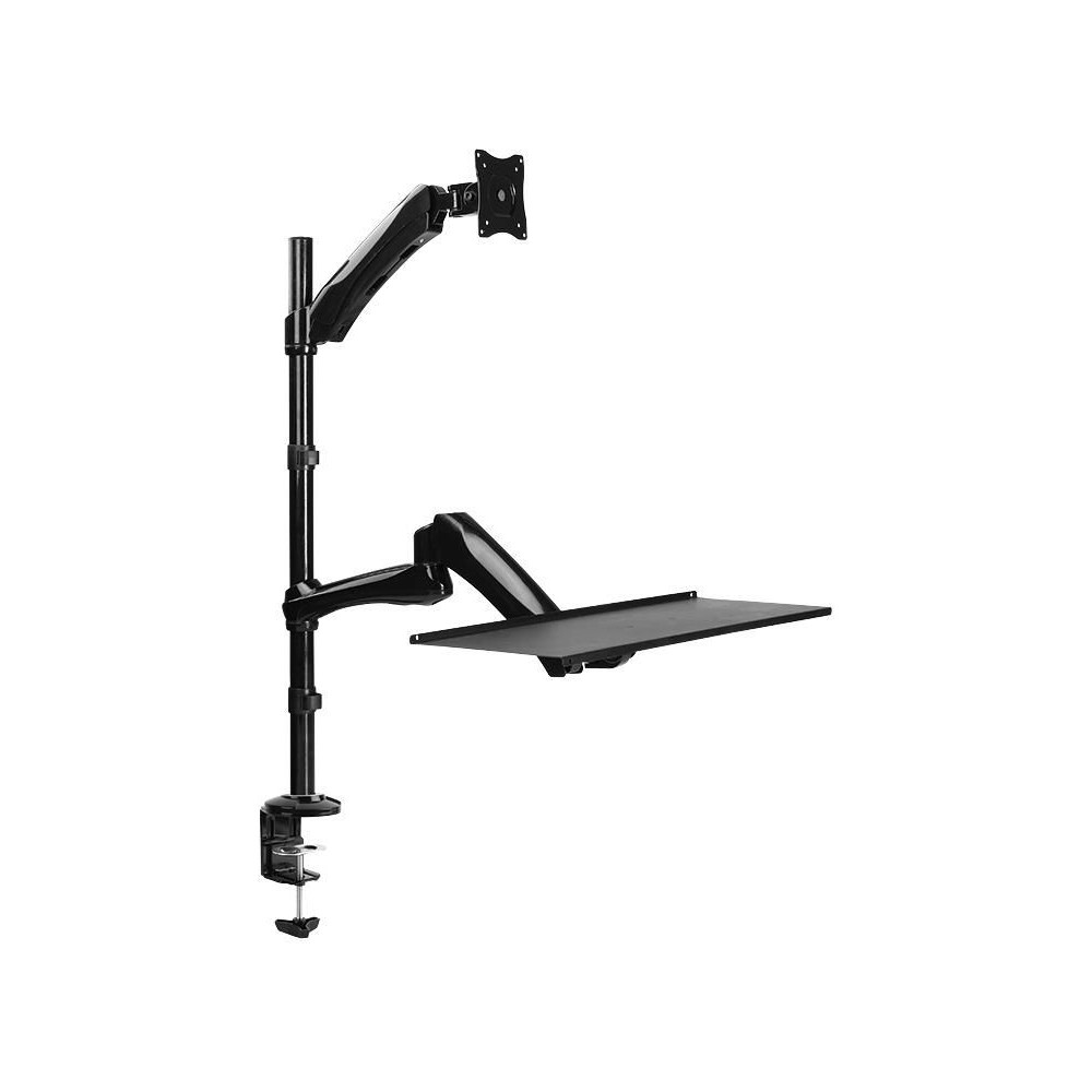 Produktbild för LogiLink Sit-Stand Workstation monteringssats - justerbar arm - för bildskärm/tangentbord