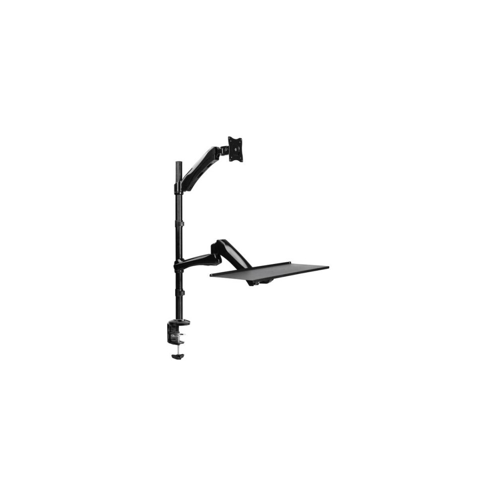 Produktbild för LogiLink Sit-Stand Workstation monteringssats - justerbar arm - för bildskärm/tangentbord