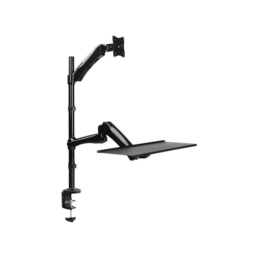 Produktbild för LogiLink Sit-Stand Workstation monteringssats - justerbar arm - för bildskärm/tangentbord