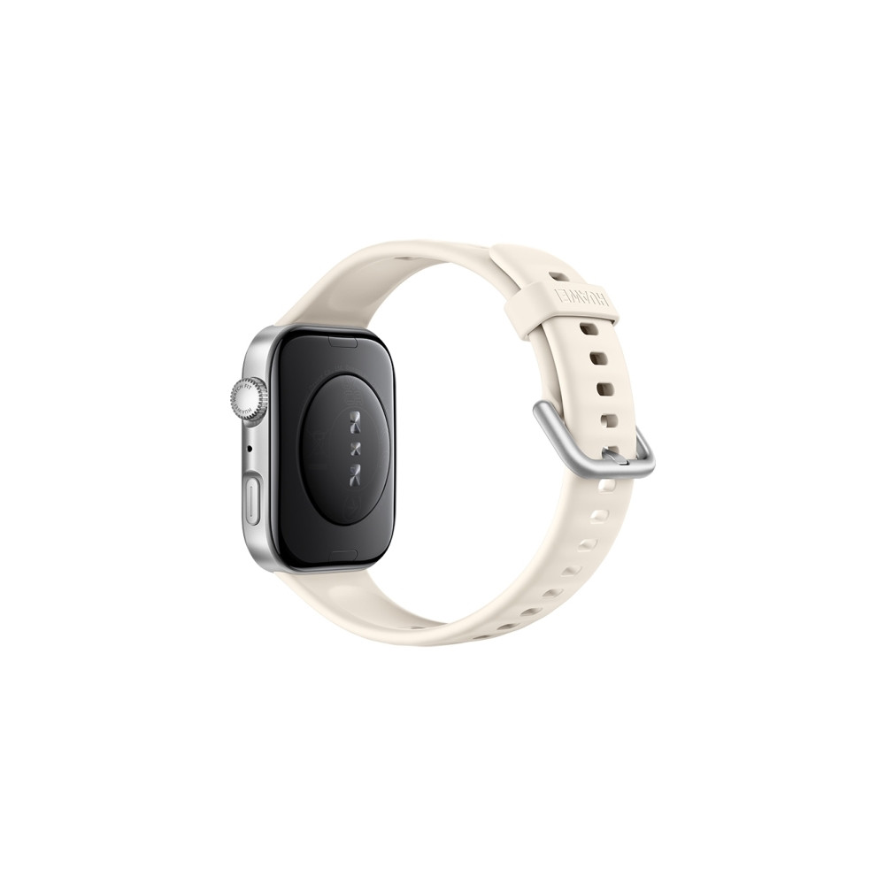 Produktbild för Huawei Watch Fit 4 smartklocka, fodral i silverfärgad alumin...