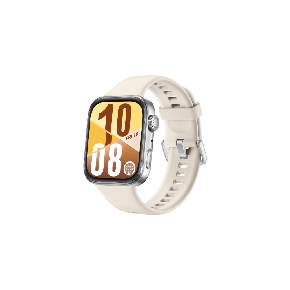 Produktbild för Huawei Watch Fit 4 smartklocka, fodral i silverfärgad alumin...