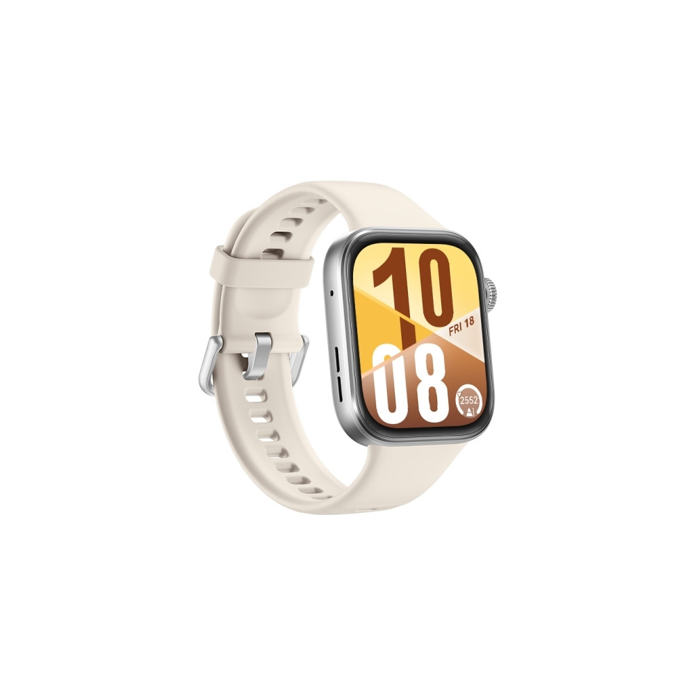 Produktbild för Huawei Watch Fit 4 smartklocka, fodral i silverfärgad alumin...