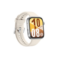 Produktbild för Huawei Watch Fit 4 smartklocka, fodral i silverfärgad alumin...