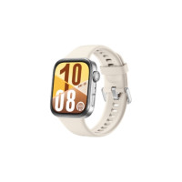 Produktbild för Huawei Watch Fit 4 smartklocka, fodral i silverfärgad alumin...