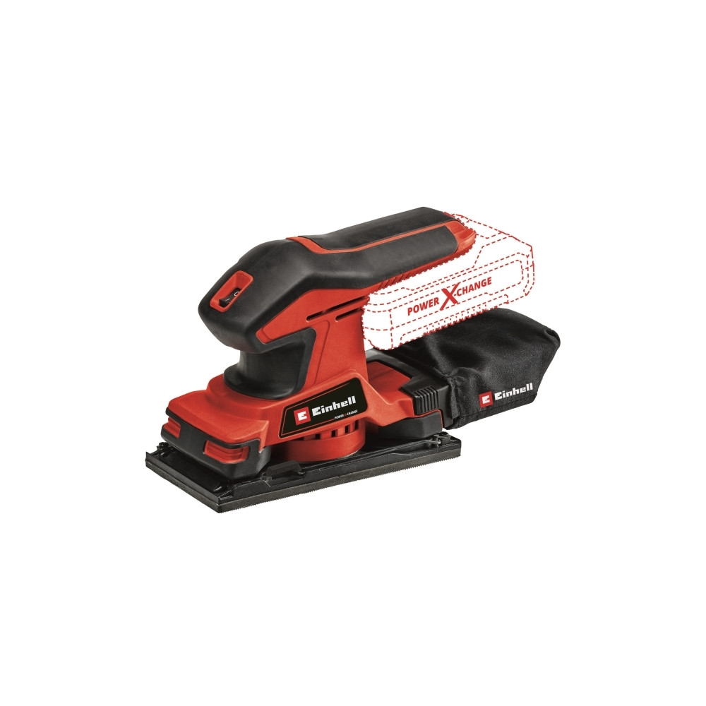 Produktbild för Einhell TC-OS 18/187 Li Solo, Rak minislipmaskin, Svart, Röd...