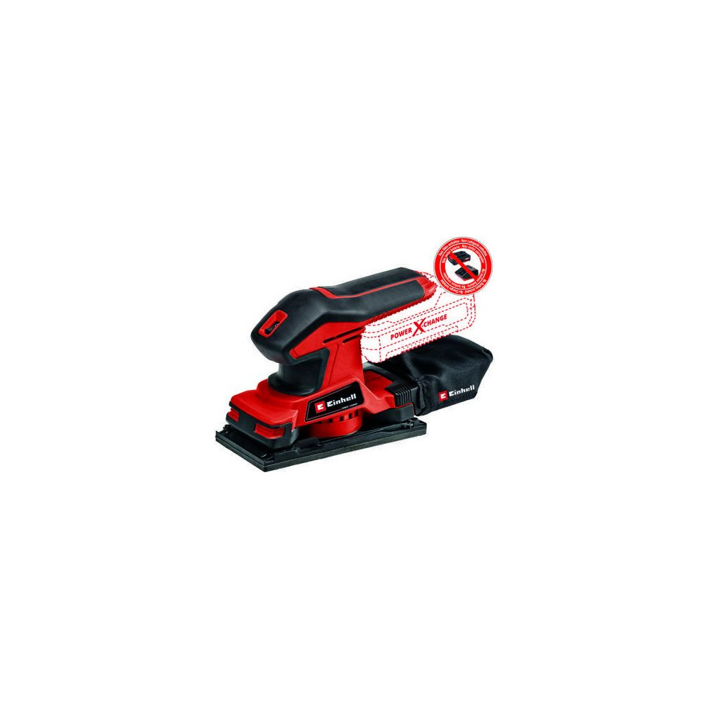 Produktbild för Einhell TC-OS 18/187 Li Solo, Rak minislipmaskin, Svart, Röd...