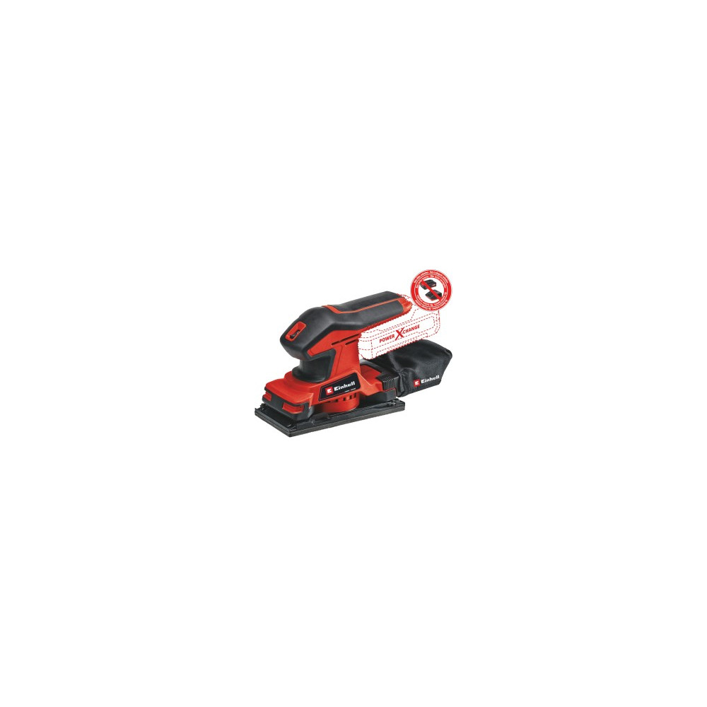 Produktbild för Einhell TC-OS 18/187 Li Solo, Rak minislipmaskin, Svart, Röd...