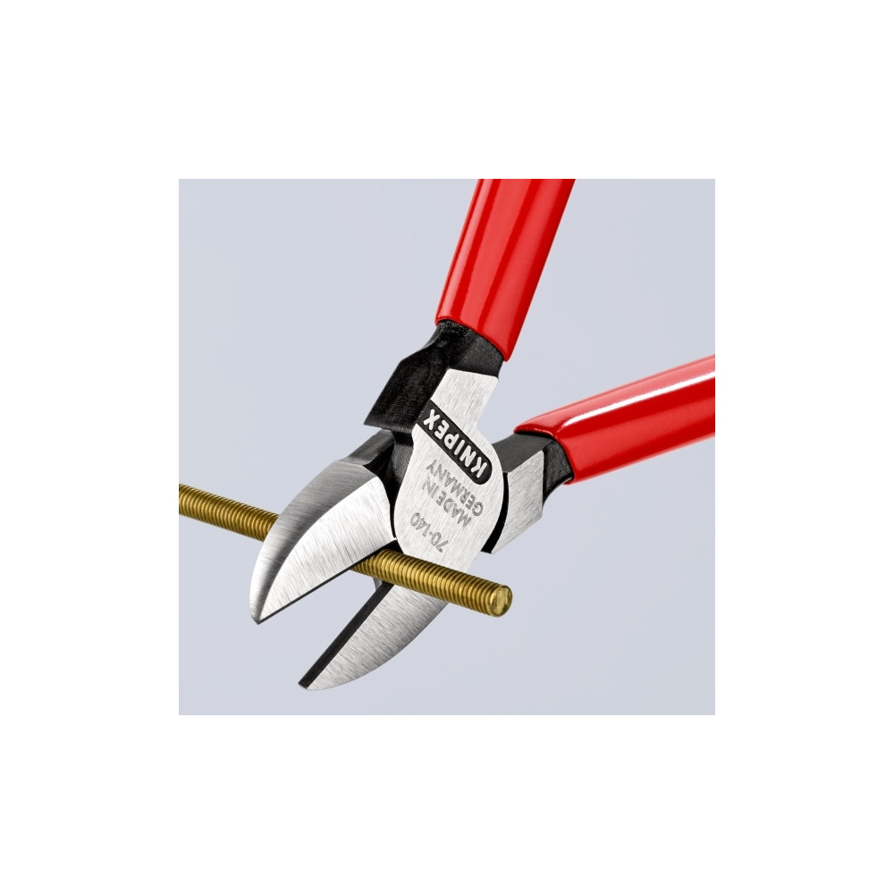 Produktbild för Knipex 70 01 140, Avbitartång, Kromvanadinstål, Plast, Röd,...