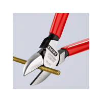 Produktbild för Knipex 70 01 140, Avbitartång, Kromvanadinstål, Plast, Röd,...