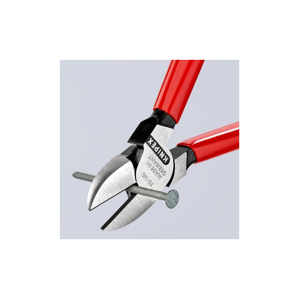 Produktbild för Knipex 70 01 140, Avbitartång, Kromvanadinstål, Plast, Röd,...