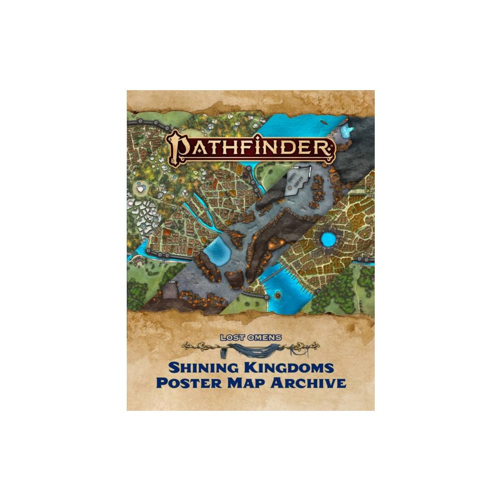 Produktbild för Pathfinder Lost Omens Shining Kingdoms Poster Map Archive