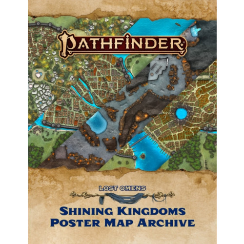 Paizo Publishing, LLC Pathfinder Lost Omens Shining Kingdoms Poster Map Archive