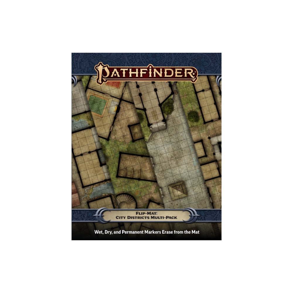 Produktbild för Pathfinder Flip-Mat: City Districts Multi-Pack