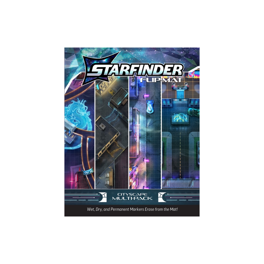 Produktbild för Starfinder Flip-Mat: Cityscape Multi-Pack