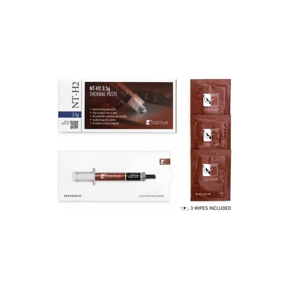 Produktbild för Noctua NT-H2, Termisk pasta, 2,81 g/cm³, Grå, -50