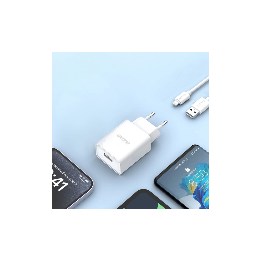 Produktbild för Dudao A4EU adapter 10W 1xUSB-A (USB-A till Lightning-kabel i...