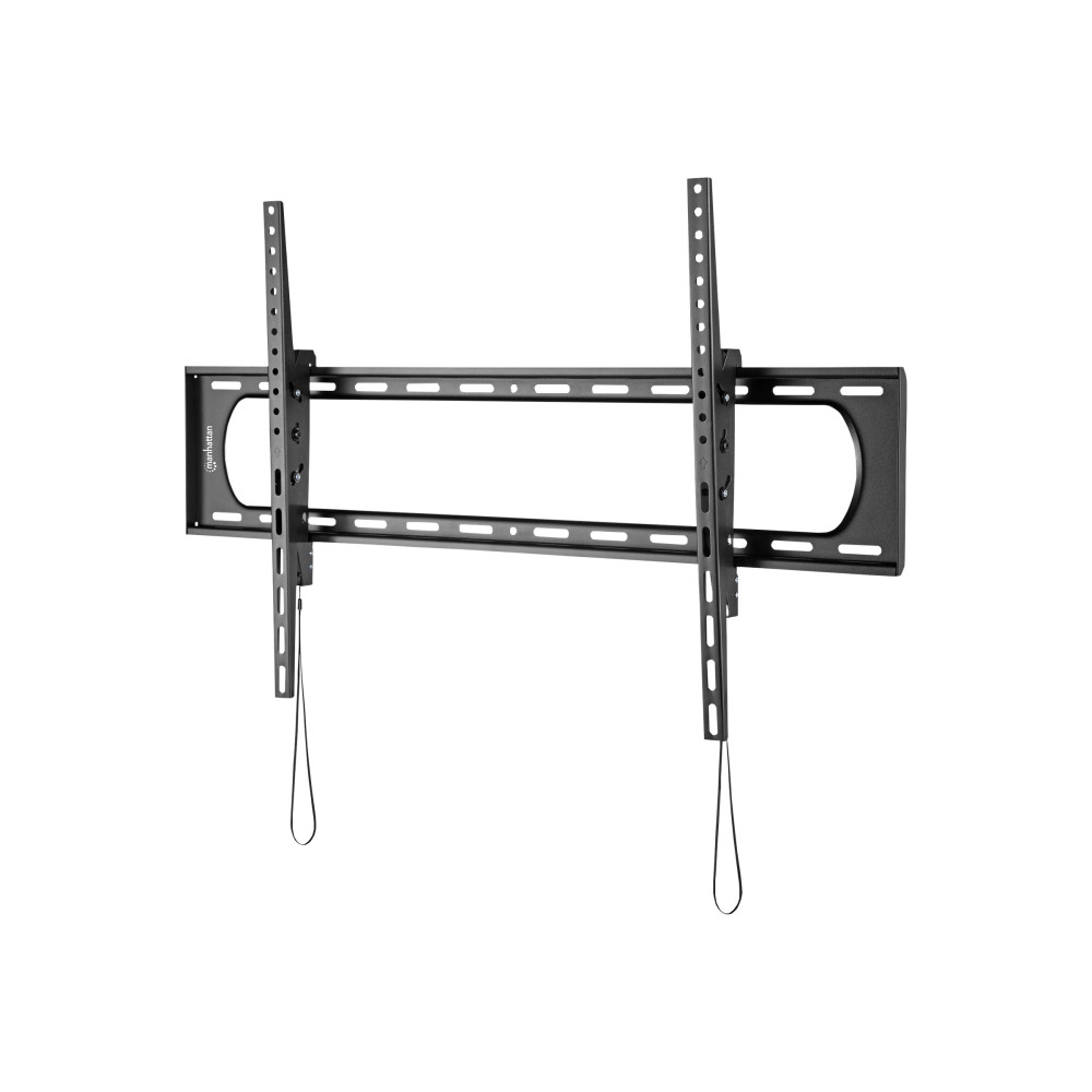 Produktbild för Manhattan TV & Monitor Mount, Wall, Tilt, 1 screen, Screen Sizes: 60-120", Black, VESA 50x50 to 900x600mm, Max 120kg, LFD, Lifetime Warranty monteringssats - för böjd/platt panel - heavy-duty, large-screen, tilting - svart