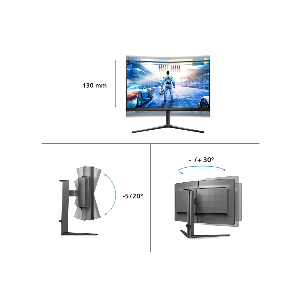 Produktbild för Philips Evnia 5000 32M2C5500W - LED-skärm - böjd - QHD - 32" - HDR