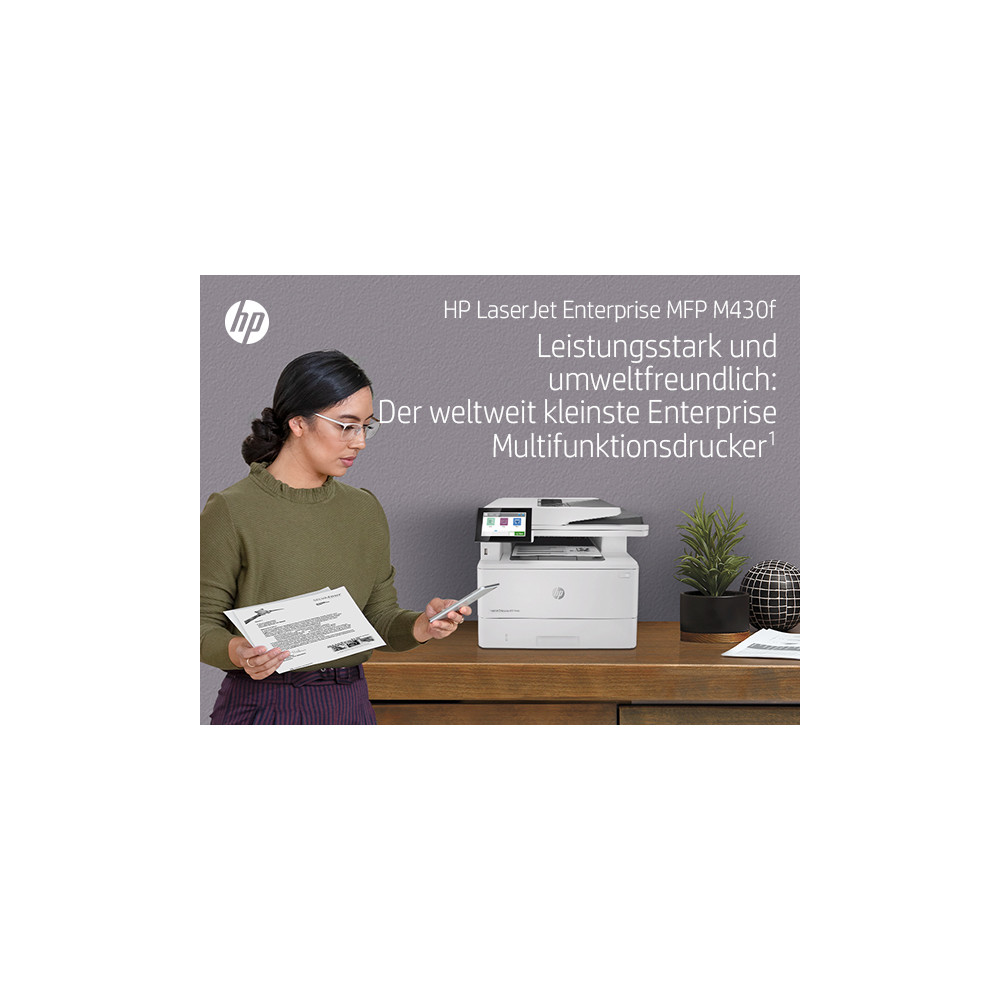 Produktbild för HP LaserJet Enterprise MFP M430f - multifunktionsskrivare - svartvit