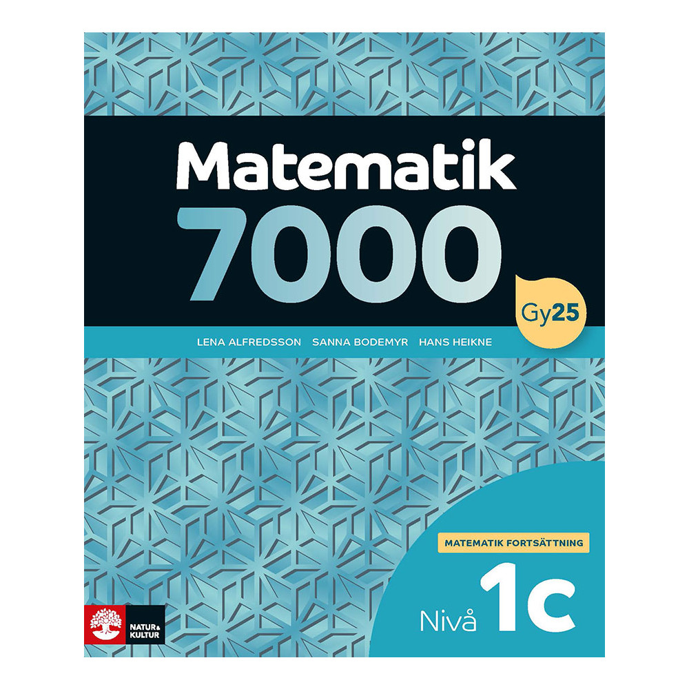 Produktbild för Matematik 7000 fortsättning nivå 1c (häftad)